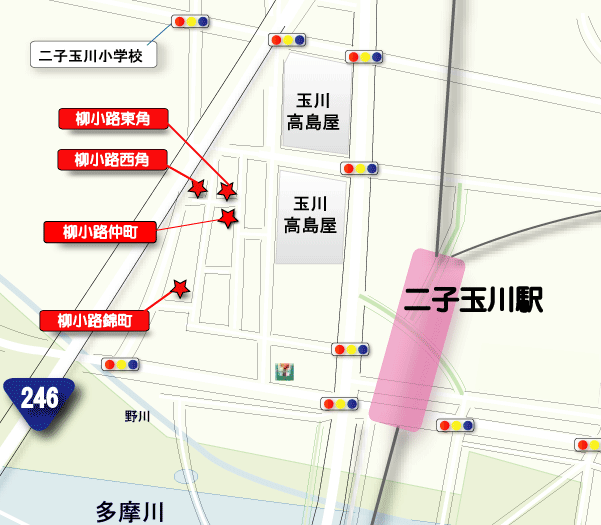  柳小路地図 