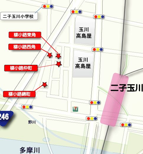  柳小路地図 