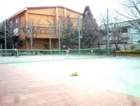 玉川中学校テニスコート（玉川中学校温水プール 敷地1F）